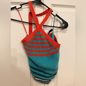 ZARA Knit halter cropped top